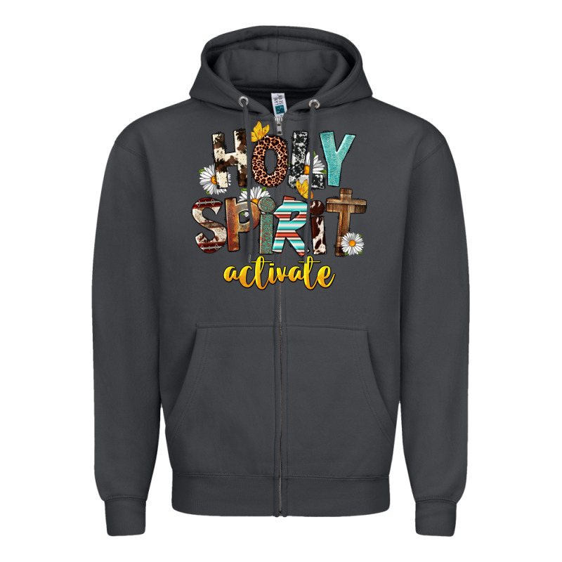 Holy Spirit Activate Zipper Hoodie by FaDigitalArtStudio | Teevron