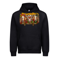 Black Christmas goats Urban Hoodie - BarkalooDesign