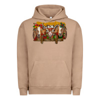 Pigment Burro Christmas goats Urban Hoodie - BarkalooDesign
