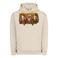 Pigment French Oak Christmas goats Urban Hoodie - BarkalooDesign