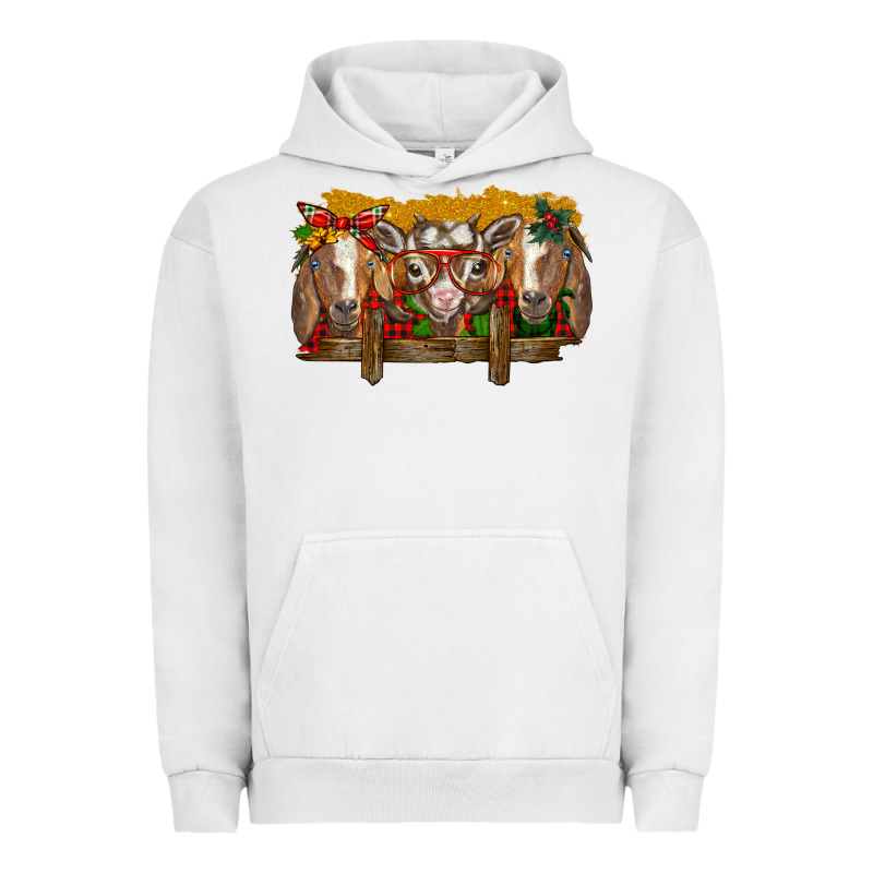 Christmas Goats Urban Hoodie by BarkalooDesign | Teevron