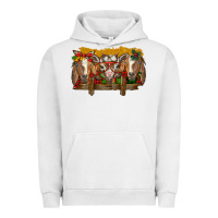 Pigment Lunar Rock Christmas goats Urban Hoodie - BarkalooDesign