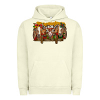 Pigment Pistachio Christmas goats Urban Hoodie - BarkalooDesign