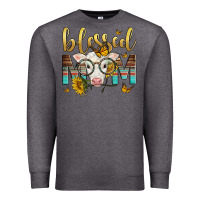 Charcoal Heather Western Blessed Mom Baby Calf Mother's Day Premium Sweatshirt - LillyAllenDesigns