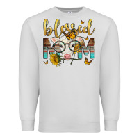 Dove Grey Western Blessed Mom Baby Calf Mother's Day Premium Sweatshirt - LillyAllenDesigns