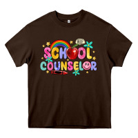 Chocolate Brown school counselor Heavy Core Tee - MaliasSmallBusiness