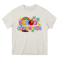 Cream school counselor Heavy Core Tee - MaliasSmallBusiness