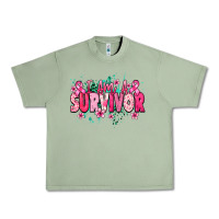 Oil Green i am a survivor Urban Heavy Tee - NancyCooperArtShop