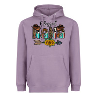 Lavender blessed nana Heavyweight Hoodie - CowhideDigitalArt