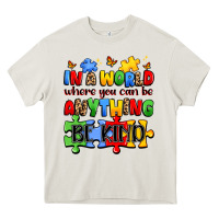In A World Where You Can Be Anything Be Kind Heavy Core Tee | Teevron