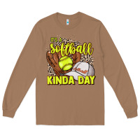 Toasted Coconut It's a Softball kinda day leopard Long Sleeve Tee - HowdyJamesFarm