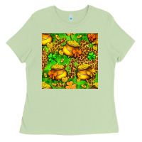 Matcha St. Patrick's pot of gold seamless pattern Ladies Tee - BundleAndBundleShop