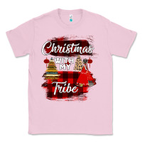 Bubblegum Pink Christmas With My Tribe Classic Tee - Bettercallsaul
