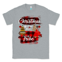 Heather Grey Christmas With My Tribe Classic Tee - Bettercallsaul