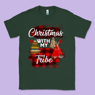Christmas With My Tribe Classic Tee Designed By Bettercallsaul