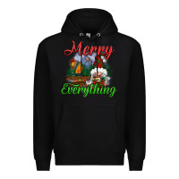 Black merry everything Premium Hoodie - BundleAndBundleShop