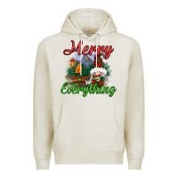 Oatmeal Heather merry everything Premium Hoodie - BundleAndBundleShop