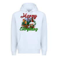 White merry everything Premium Hoodie - BundleAndBundleShop
