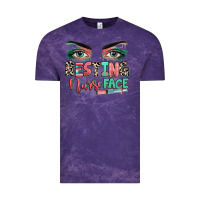 Cloud Purple resting nurse face Vintage Tee - RanaPortraitStore
