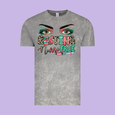 Resting Nurse Face Vintage Tee Designed By Ranaportraitstore