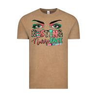Vintage Coffee resting nurse face Vintage Tee - RanaPortraitStore