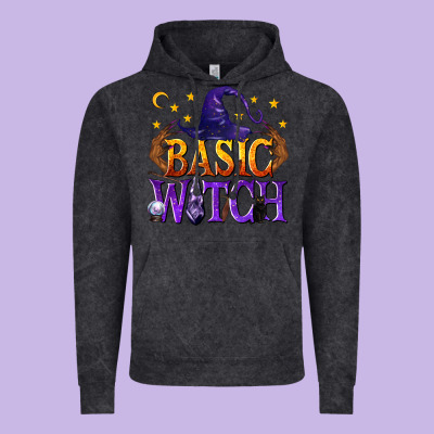 Basic Witch Vintage Hoodie Designed By Texasbilliewilder