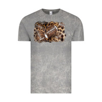 Cloud Rock Football background leopard Vintage Tee - NancyCooperArtShop