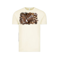 Vintage Arctic Football background leopard Vintage Tee - NancyCooperArtShop