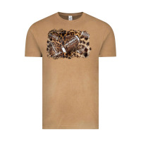 Vintage Camel Football background leopard Vintage Tee - NancyCooperArtShop