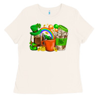 Bone St. Patricks Day Coffee Cups Ladies Tee - BundleAndBundleShop