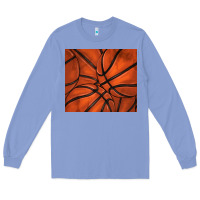 Colony Blue distressed basketball pattern Long Sleeve Tee - TumblerDesignByShophia