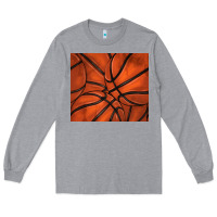 Heather Grey distressed basketball pattern Long Sleeve Tee - TumblerDesignByShophia