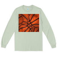 Matcha distressed basketball pattern Long Sleeve Tee - TumblerDesignByShophia