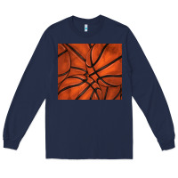 Navy distressed basketball pattern Long Sleeve Tee - TumblerDesignByShophia