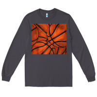 Smoke distressed basketball pattern Long Sleeve Tee - TumblerDesignByShophia