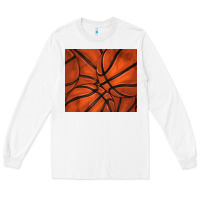 White distressed basketball pattern Long Sleeve Tee - TumblerDesignByShophia
