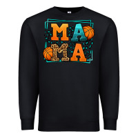 Black leopard basketball mama Mother's Day Premium Sweatshirt - LillyAllenDesigns