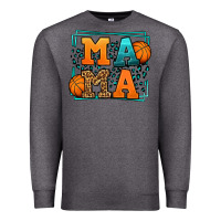 Charcoal Heather leopard basketball mama Mother's Day Premium Sweatshirt - LillyAllenDesigns