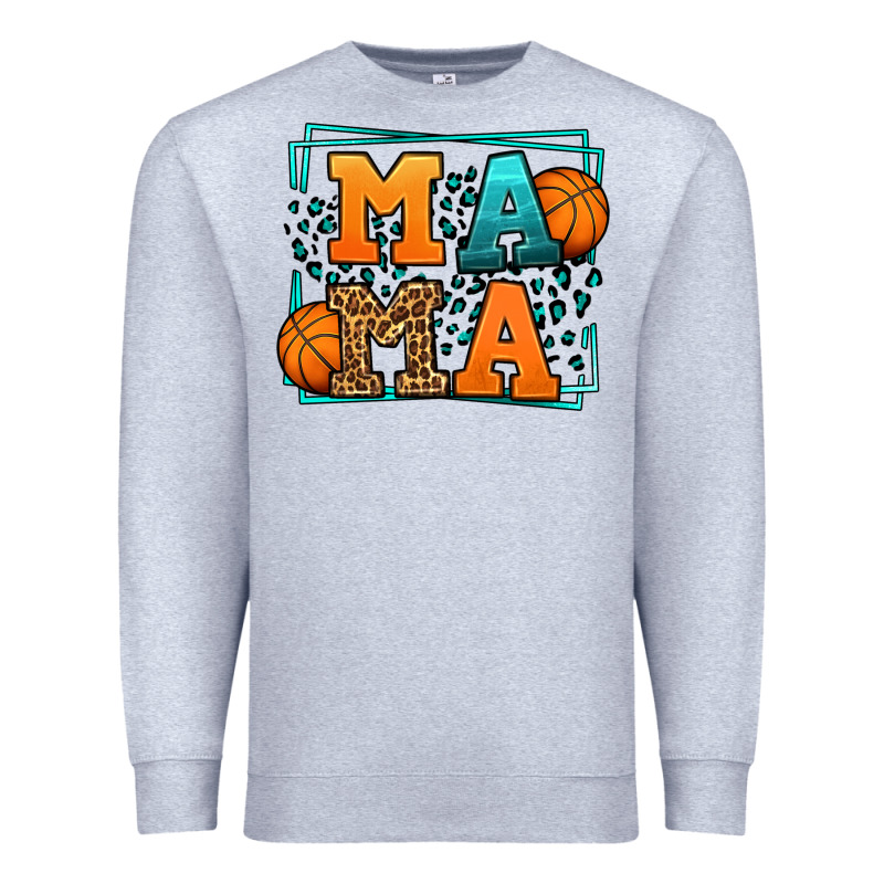 Leopard Basketball Mama Mother's Day Premium Sweatshirt by LillyAllenDesigns | Teevron