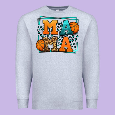 Leopard Basketball Mama Mother's Day Premium Sweatshirt Designed By Lillyallendesigns