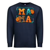 Navy leopard basketball mama Mother's Day Premium Sweatshirt - LillyAllenDesigns