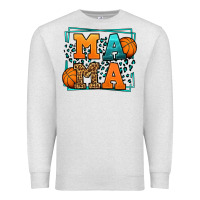 Oatmeal Heather leopard basketball mama Mother's Day Premium Sweatshirt - LillyAllenDesigns