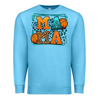 Ocean Blue leopard basketball mama Mother's Day Premium Sweatshirt - LillyAllenDesigns