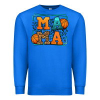 True Royal leopard basketball mama Mother's Day Premium Sweatshirt - LillyAllenDesigns