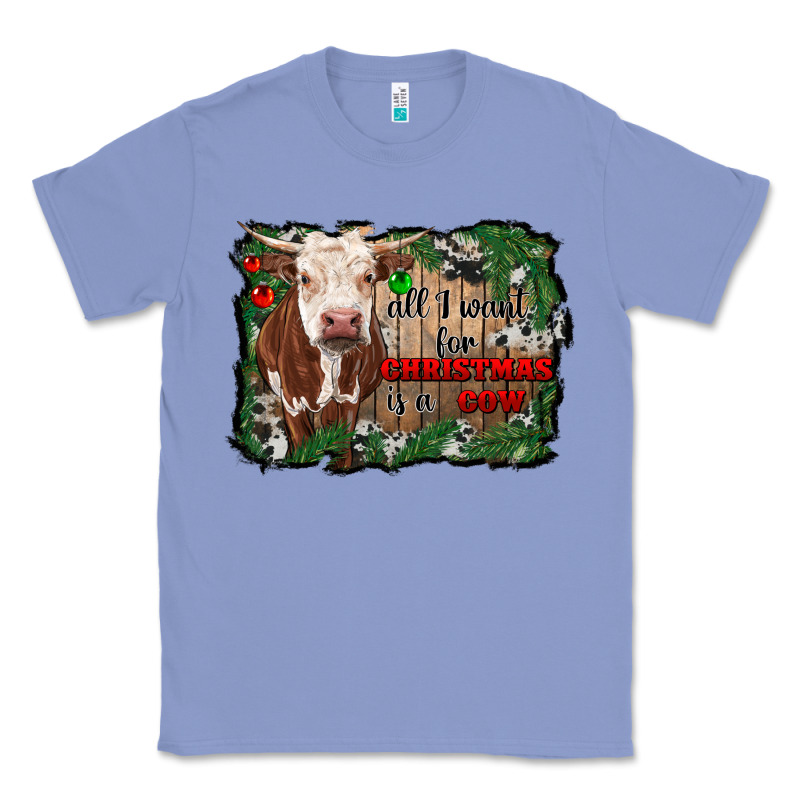 All I Want For Christmas Is A Cow Cowhide Classic Tee by RanaPortraitStore | Teevron
