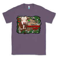 Lavender all i want for christmas is a cow cowhide Classic Tee - RanaPortraitStore