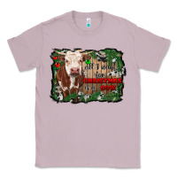 Lilac all i want for christmas is a cow cowhide Classic Tee - RanaPortraitStore