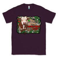 Plum all i want for christmas is a cow cowhide Classic Tee - RanaPortraitStore