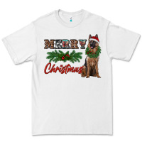 White merry christmas german shepherd Premium Tee - RanaPortraitStore