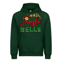Forest Green christmas jingle bells Urban Hoodie - BarkalooDesign